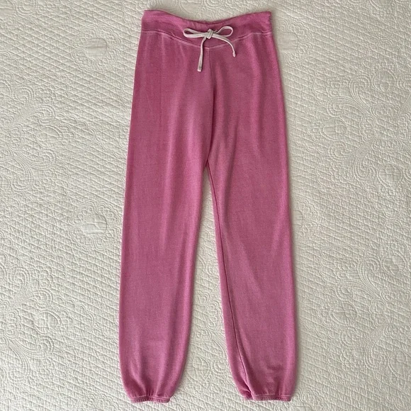 Sundry Pigment Dyed Pink Basic Sweatpants Joggers Women’s 2 / Medium USA Made - Picture 3 of 12